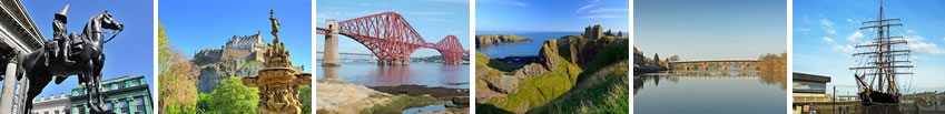 Iconic photos from areas we deliver to including Glasgow, Edinburgh, Aberdeen and Dundee